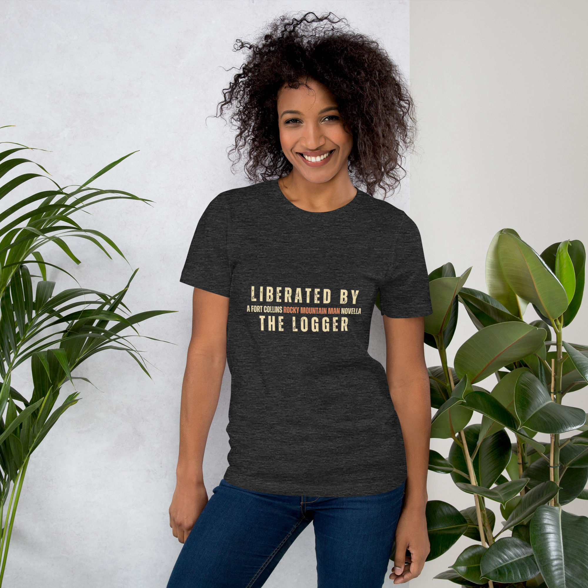 Unisex t-shirt Liberated by the Logger Book Title