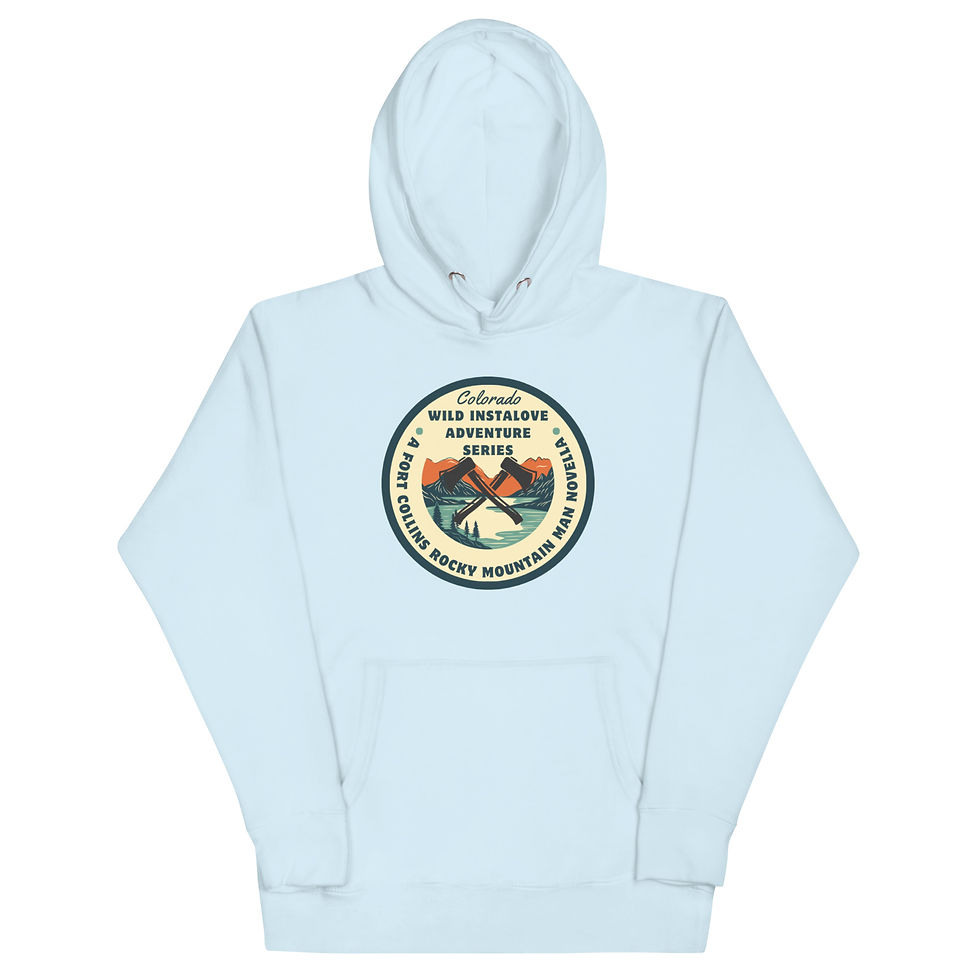 Thumbnail: Unisex Hoodie A Fort Collins Rocky Mountain Man Novella Series Logo
