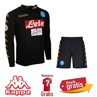 traje de futbol napoli manga larga