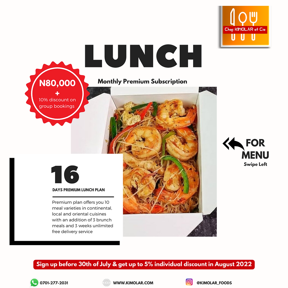 Thumbnail: Premium Lunch Plan