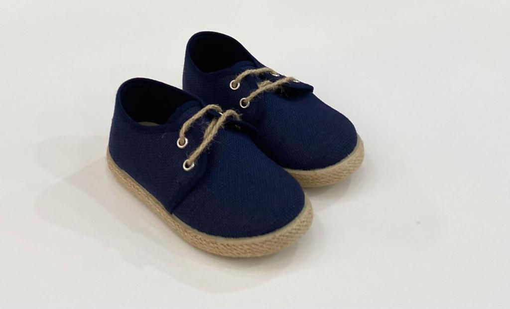 Blucher cordón lino
