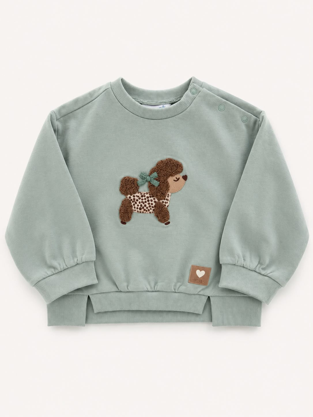 Sudadera felpa verde seco