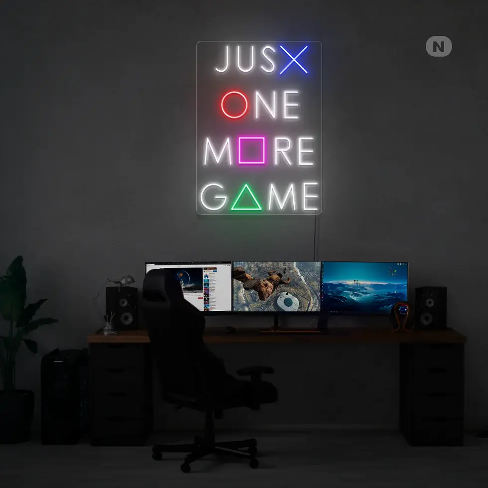 Enseigne Néon One More Game