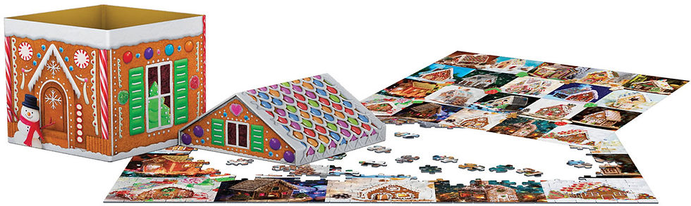 Puzzle - Gingerbread House Tin