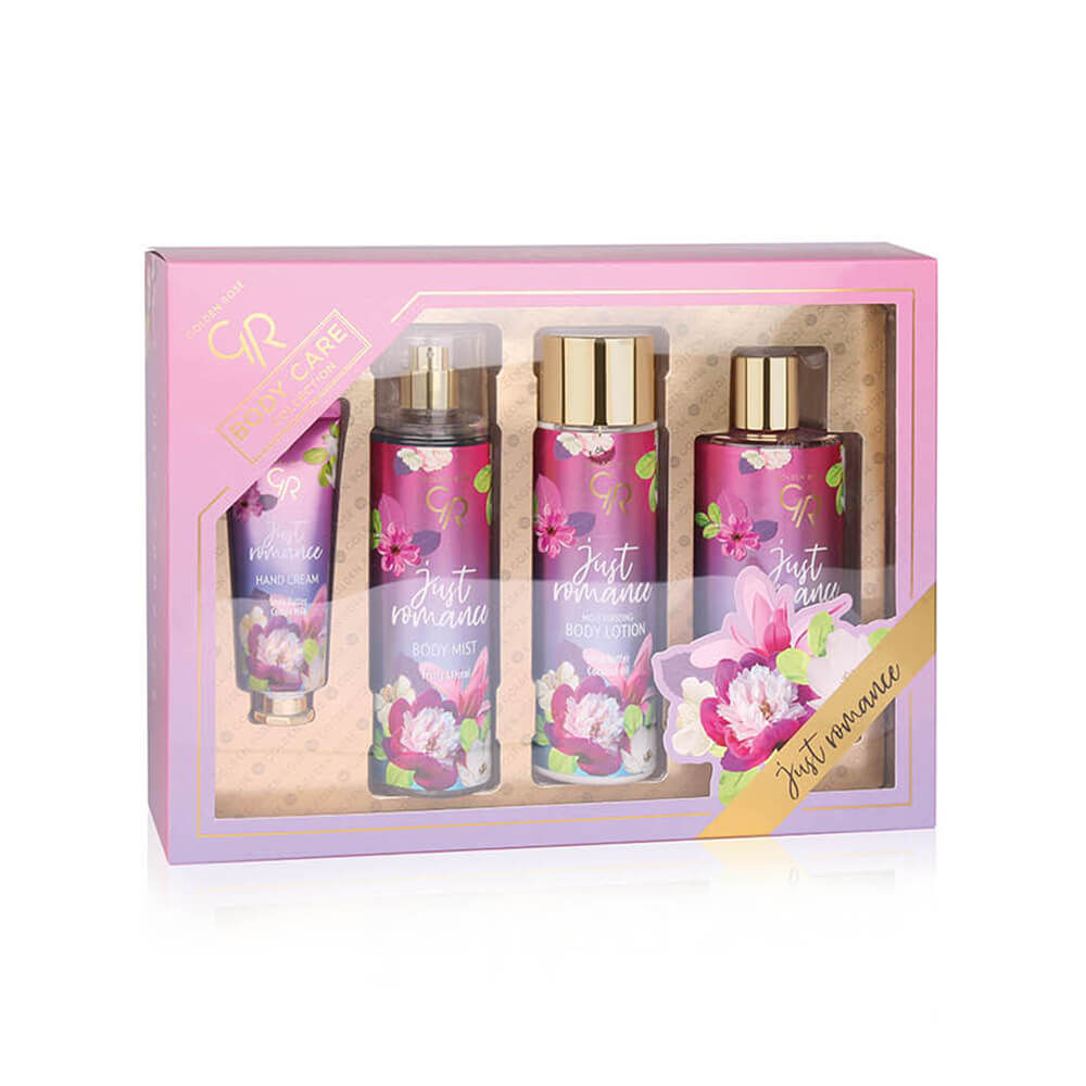 GR BODYCARE COLLECTION SET JUST ROMANCE (BODY LTION,MIST,SHOWER GEL,HAND CREAM)