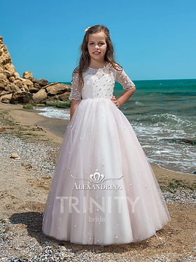 chinese dress ladies Swan White Flower Girl Lace Dress