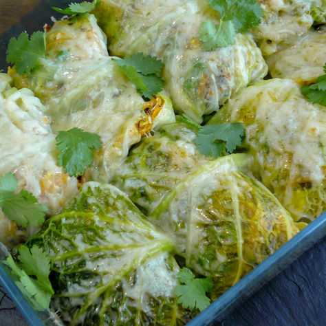 Haggis Stuffed Cabbage Leaves