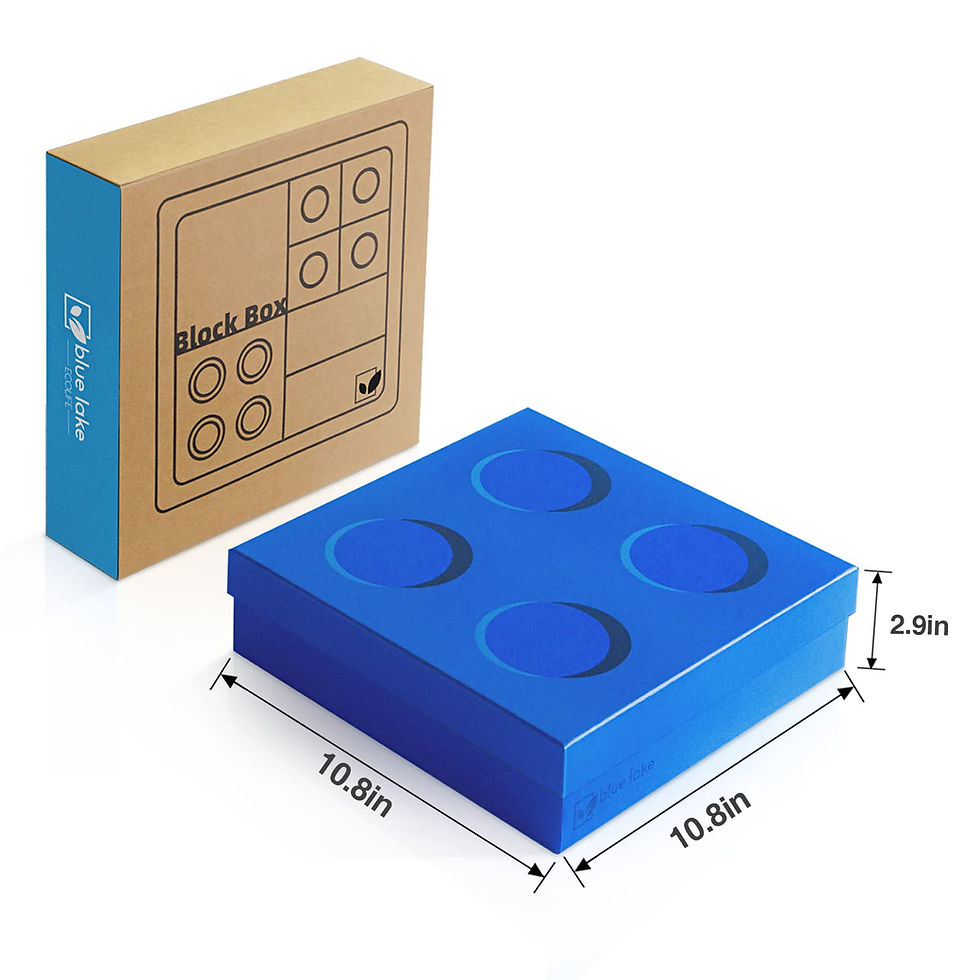 Toy Container Paper Recyclable Paper Toys Storage Organizer Gift Box with 9 Customizable ...