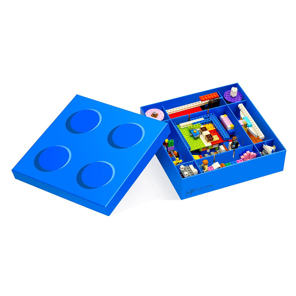 Toy Container Paper Recyclable Paper Toys Storage Organizer Gift Box with 9 Customizable ...