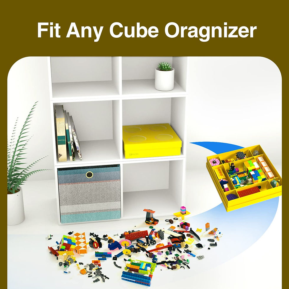 Toy Container Paper Recyclable Paper Toys Storage Organizer Gift Box with 9 Customizable ...