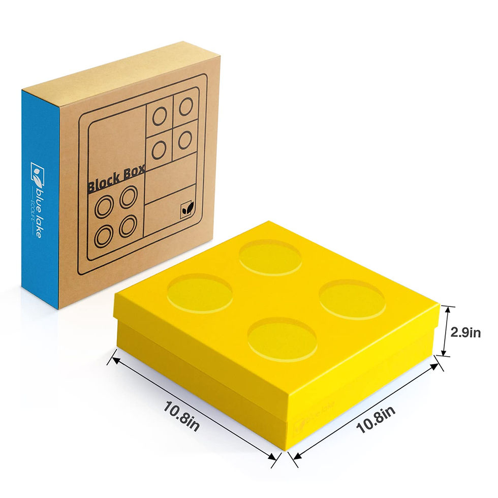 Toy Container Paper Recyclable Paper Toys Storage Organizer Gift Box with 9 Customizable ...
