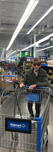 The real Top G goes shopping at Walmart (my dear abuelito)