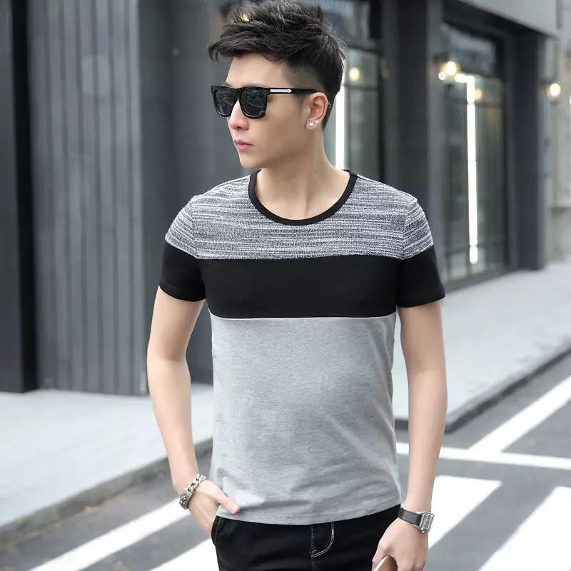 Thumbnail: Colourblock Round Neck Tee