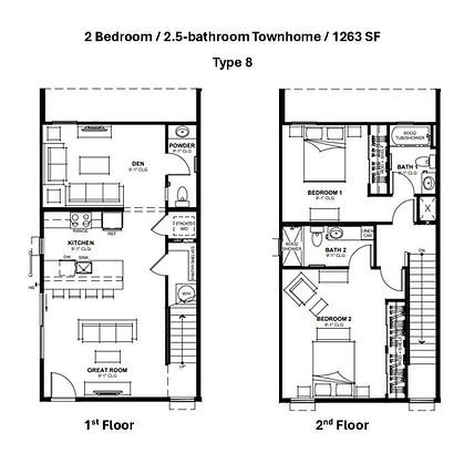 Floor-plan diagram at The Landon.
