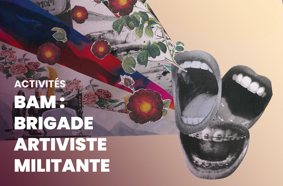 BAM, la Brigade Artiviste Militante, t’invite à son premier module Tricot ! BAM, c’est des ateliers créatifs toute l’année qui explorent différents modules. Tricot, écriture, collage, broderie et bien plus seront au programme. A travers un cycle de 3 ateliers, on prend le temps de découvrir le tricot, ses techniques de base, mais aussi son histoire et ses luttes. On crée ensuite ensemble nos propres messages pour les faire exister dans l'espace public. En pratique ? Dates : Les mardis 08/09, 13/10 et 10/11 Horaire : De 19h à 22h Public : FLINTA (Femme, Lesbienne, Intersexe, Non-binaire, Transgenre, Agenre) Tarif : Gratuit Adresse : 10 Rue de Mons, Nivelles Que vous soyez pro ou débutant·e, vous êtes les bienvenu·es ! Inscription BRIGADE ARTIVISTE MILITANTE – Remplir le formulaire 010 22 31 91 eventsbw@laicite.net