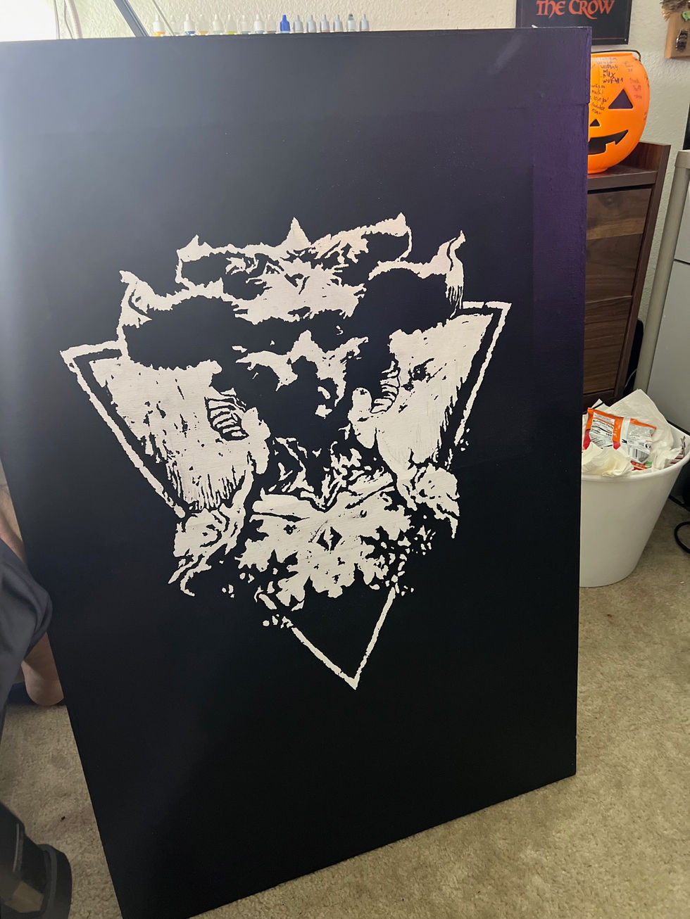 Soft flat, painting of Lilith from Diablo 4