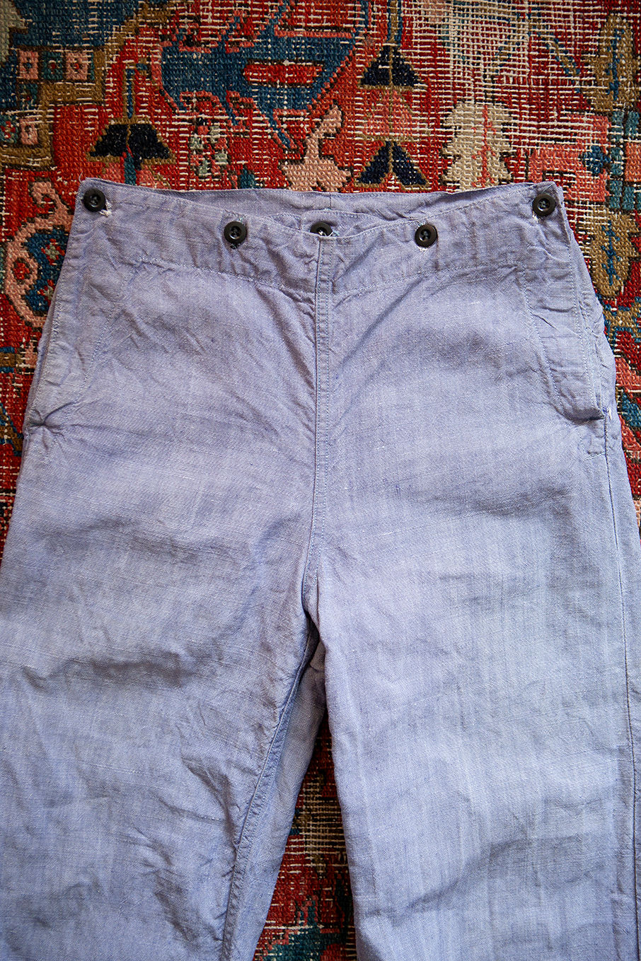 Thumbnail: 1960's Linen Selvedge Sailor Pants