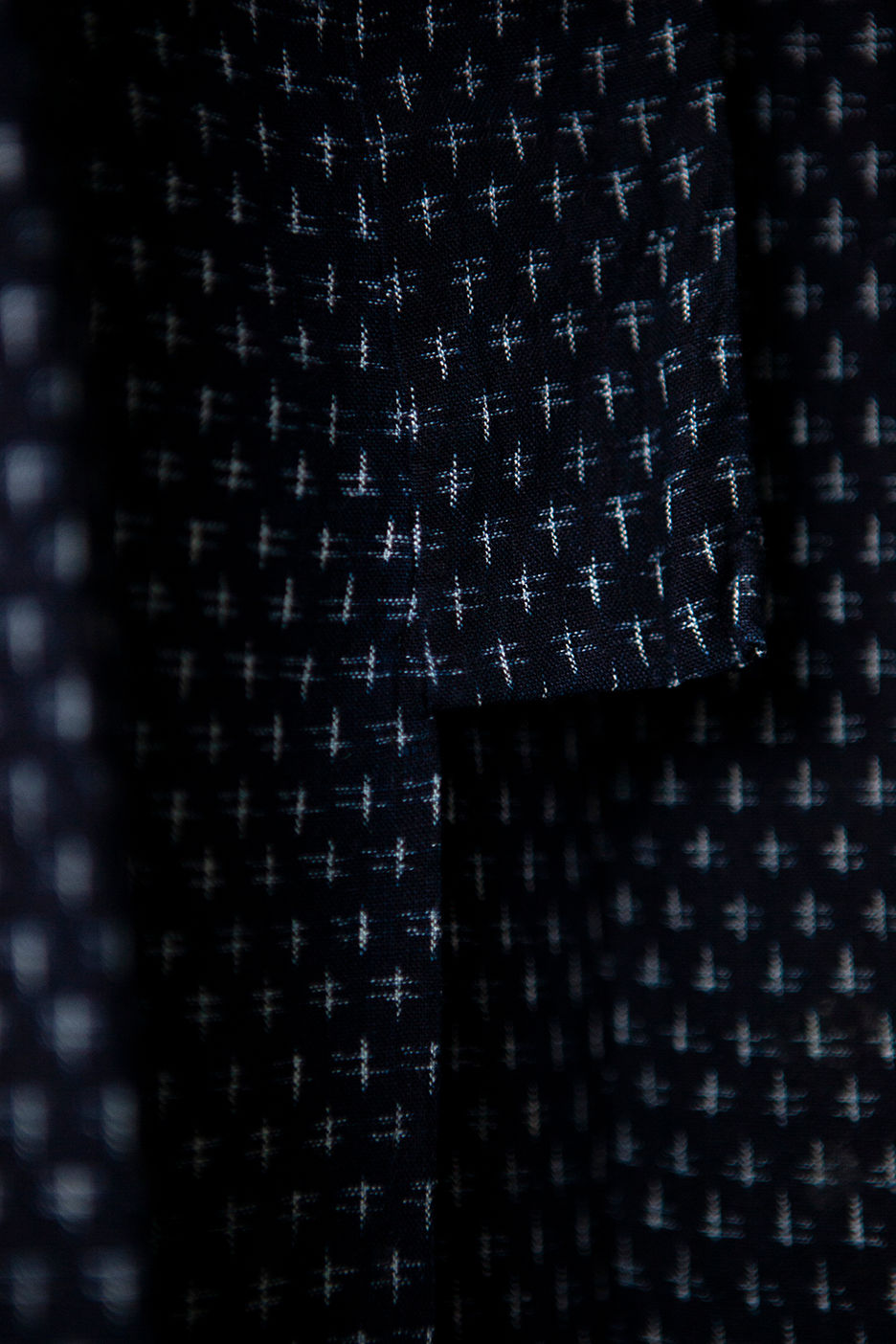 Thumbnail: Japanese Indigo Kasuri Kimono