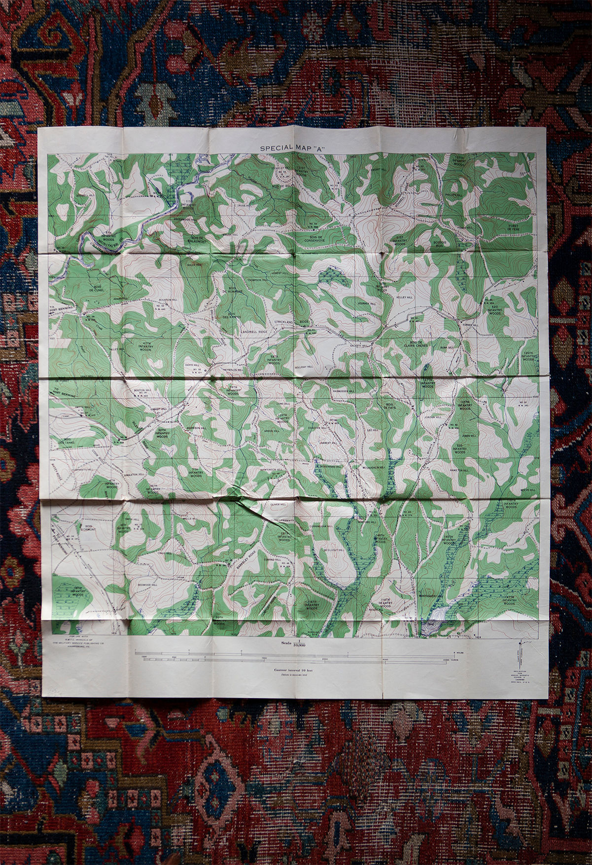 1935 ROTC Training Map