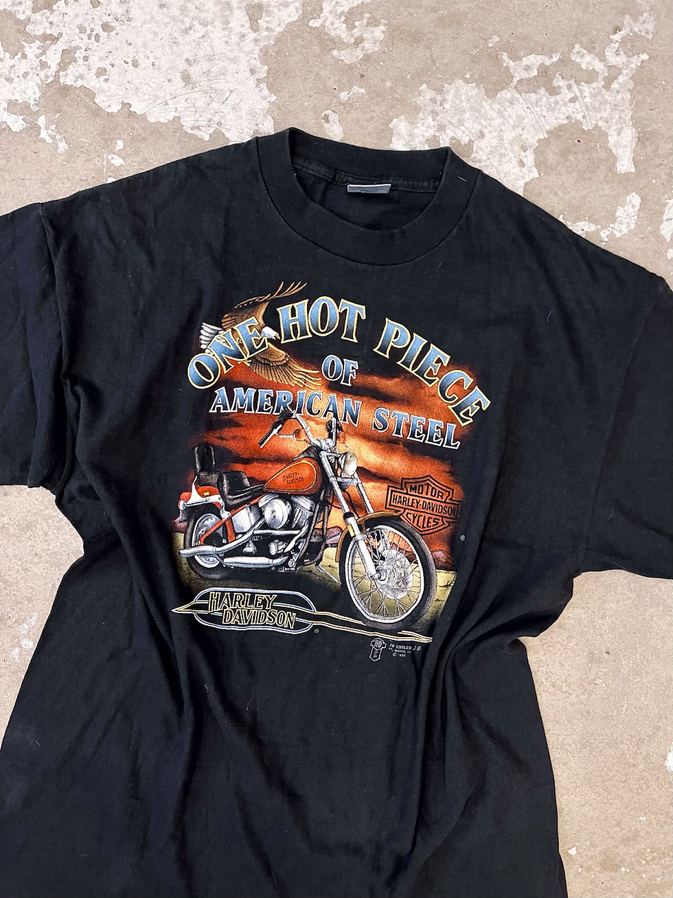 Thumbnail: Single Stitch Harley Tee