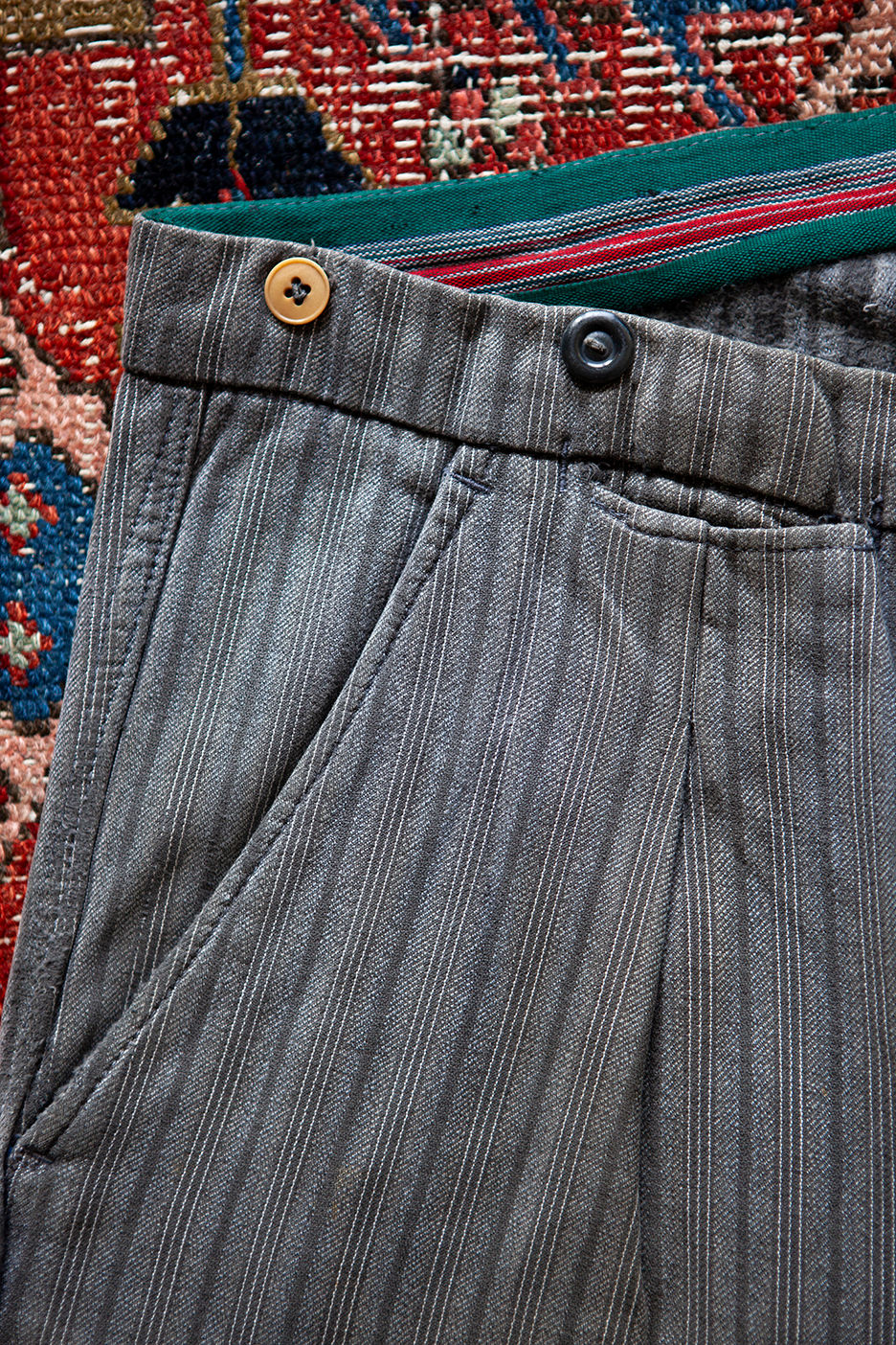 Thumbnail: Moleskin Buckle Back Work Trousers