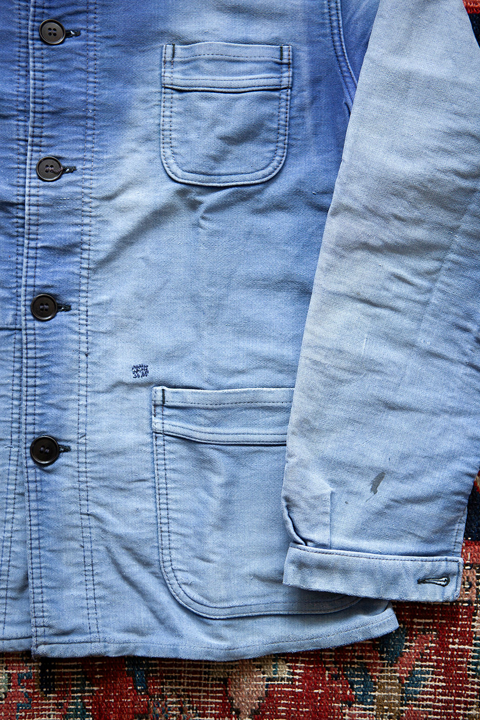 Thumbnail: 1950's French Moleskin Work Jacket