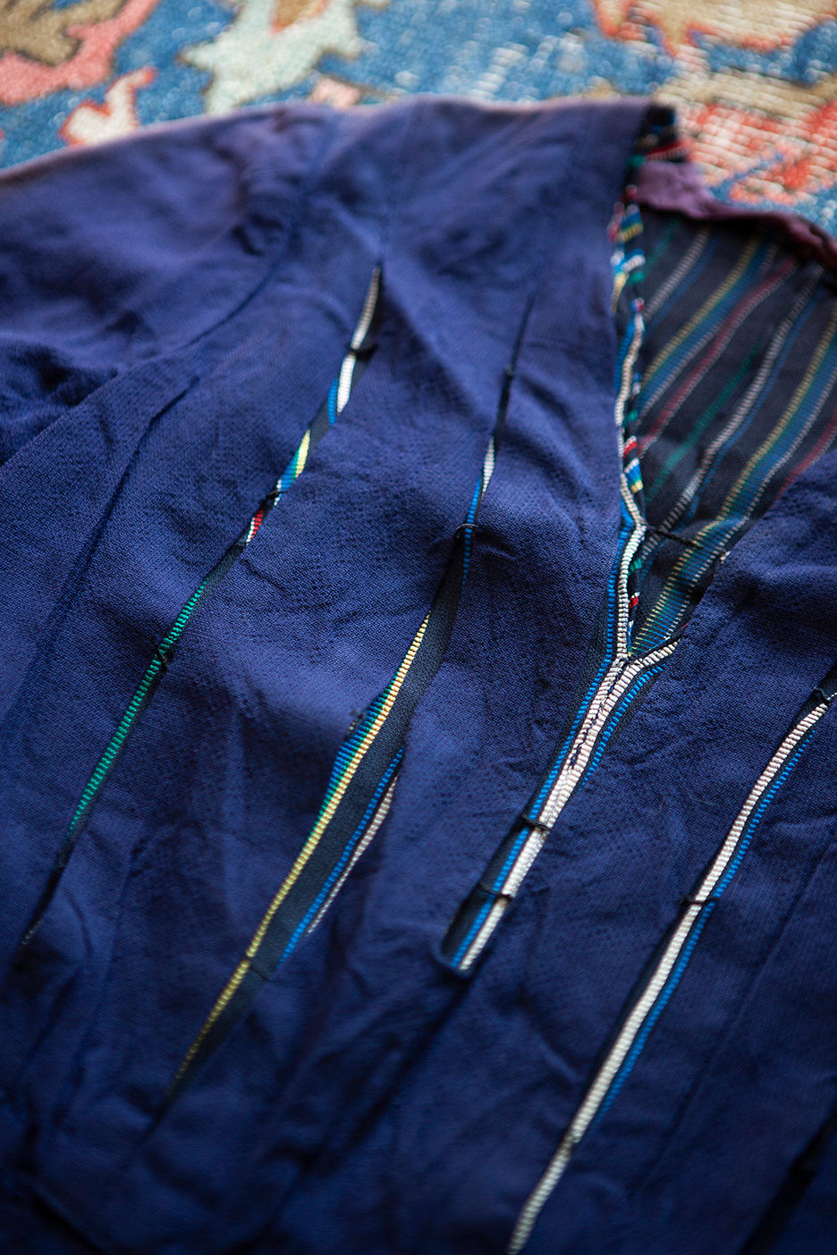 Thumbnail: 1940's Rainbow Gabardine Dress