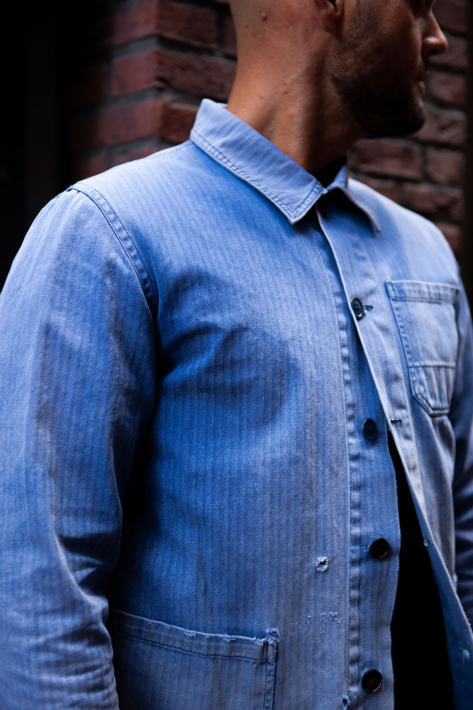 Thumbnail: Vintage Herringbone Work Jacket