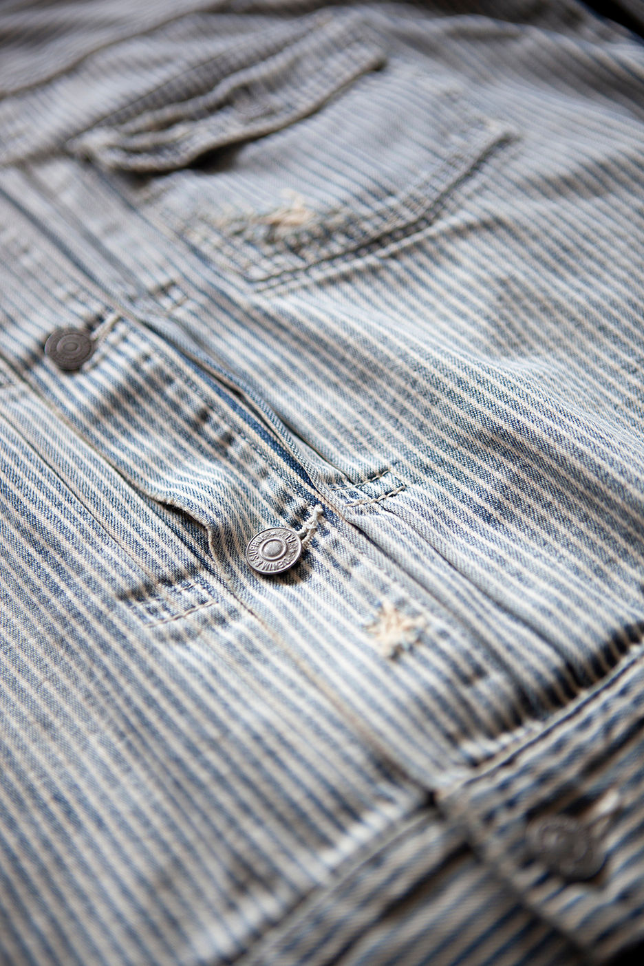 Thumbnail: Ralph Lauren Hickory Stripe Type II Jacket