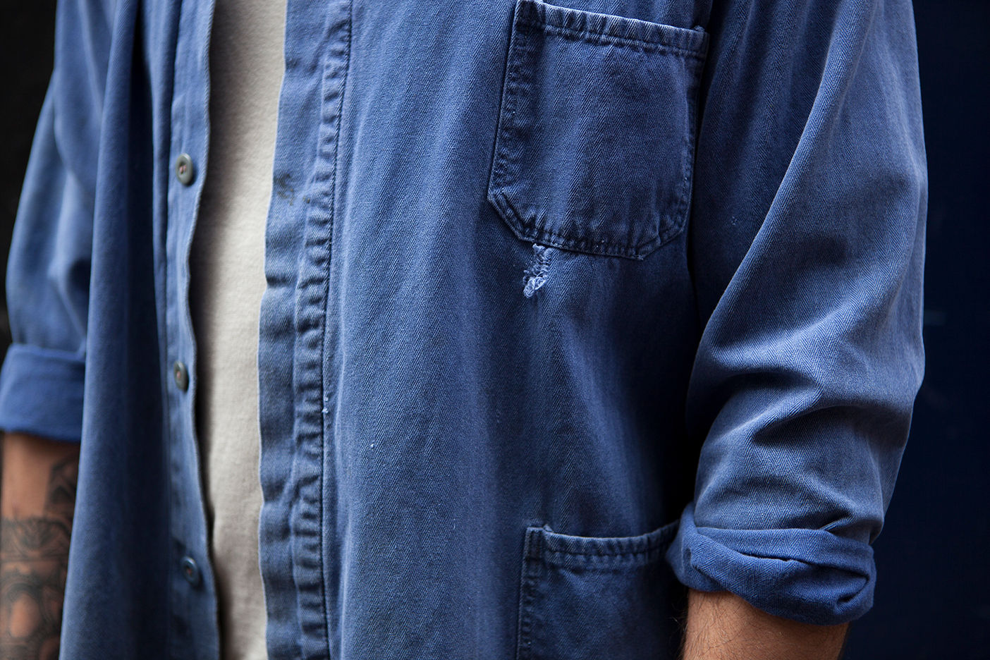 Vintage Herringbone Worker Jacket