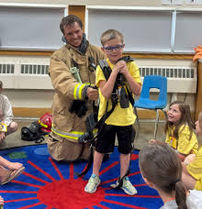 Students at Washington School