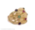 Thumbnail: 14k Yellow Gold AE Emerald Sapphire Ruby Rope Multi Band Dome Ring 7.75 Grams