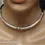 Thumbnail: Sterling Silver Industrial Leather Cord Slave Collar Choker Necklace Mexico 925