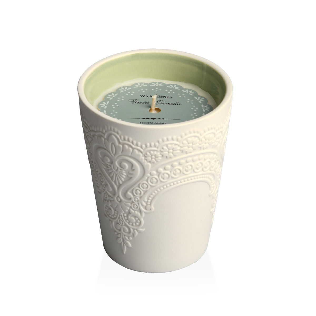 GREEN CAMELIA 360g Glass Scented Candle
