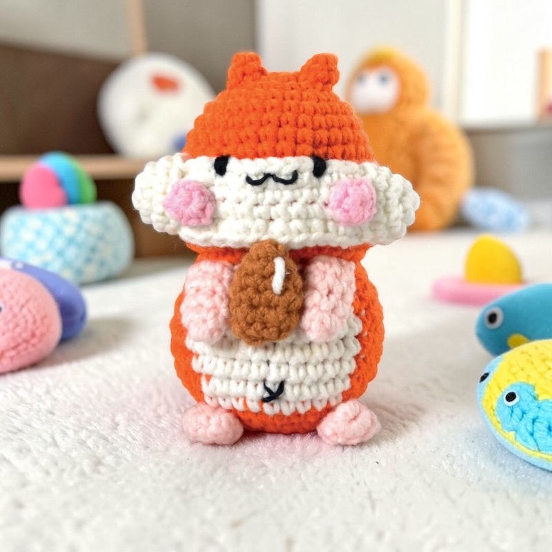 Kit de minigurumi Hamster Pochi Graine Créative : vue principale