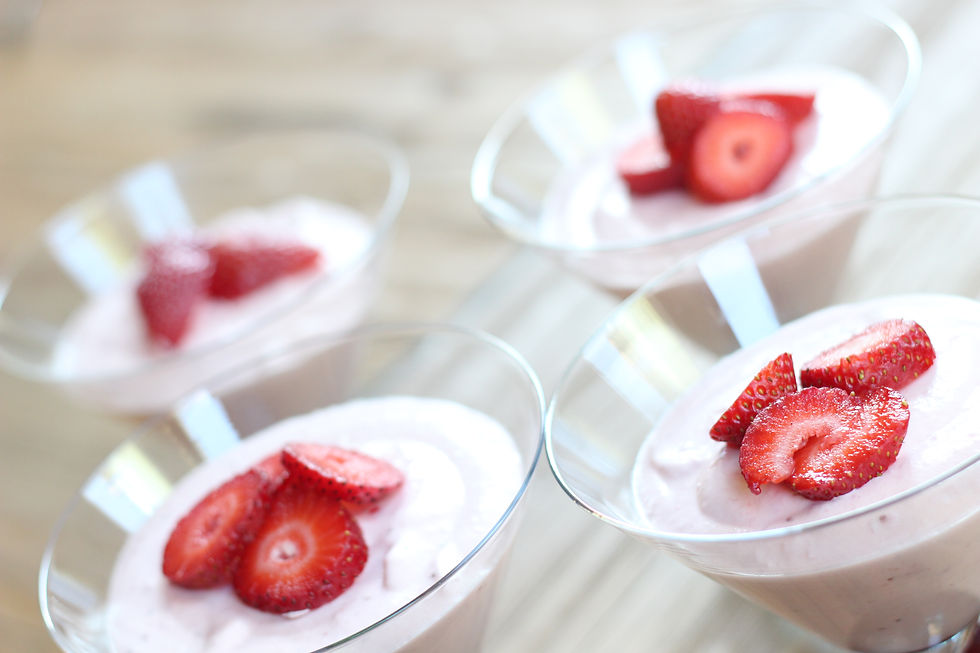 Bavarese alle fragole