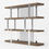 Thumbnail: Modern Walnut Glass & Stainless Steel Bookshelf