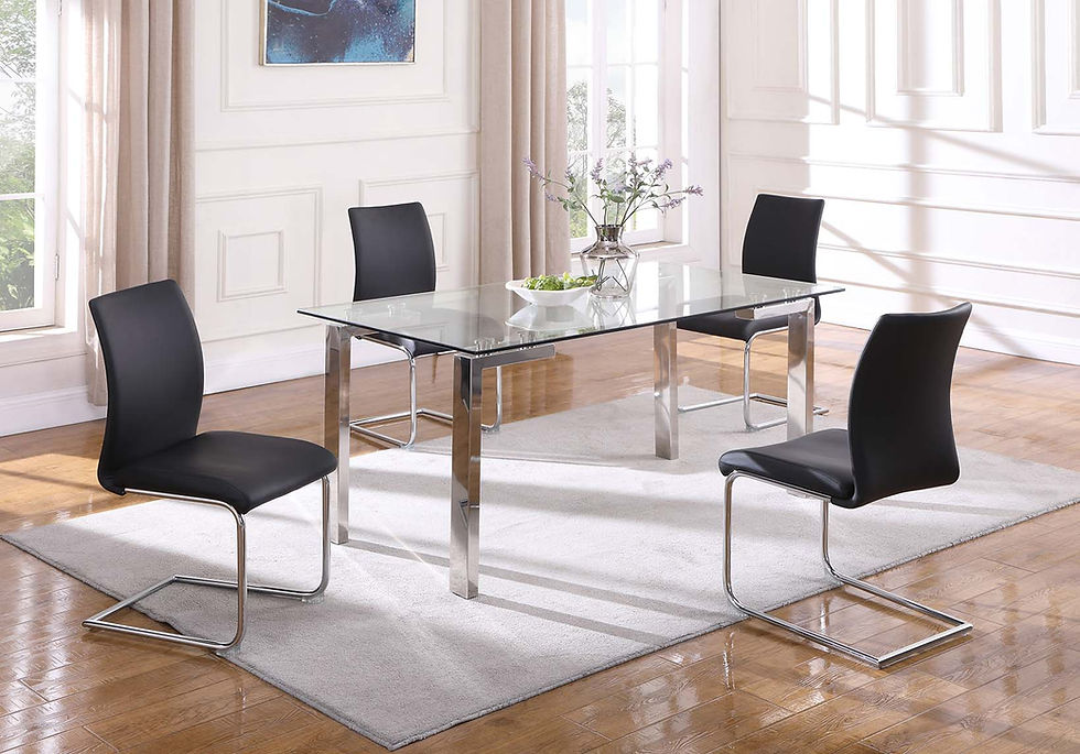 Thumbnail: Rectangular Glass Dining Table