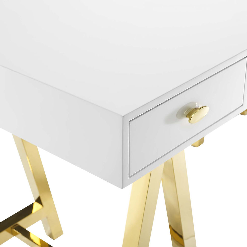 Thumbnail: Office Desk in Gold White