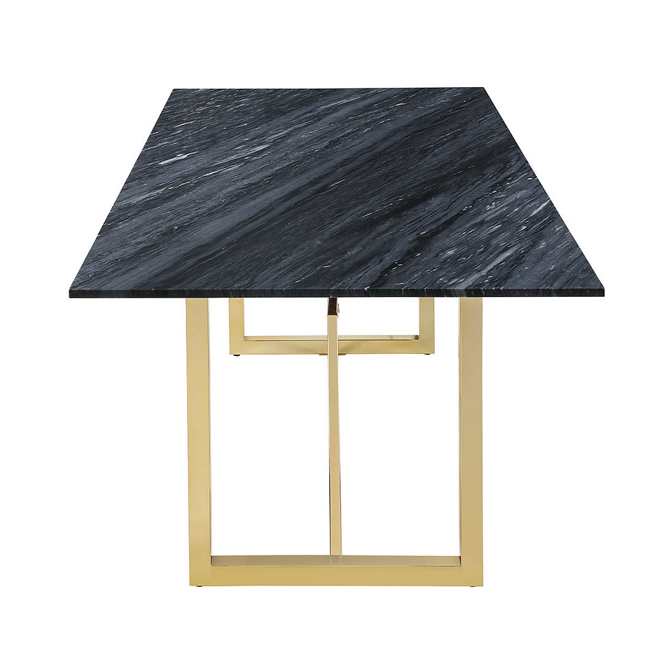 Thumbnail: Black Marble Dining Table