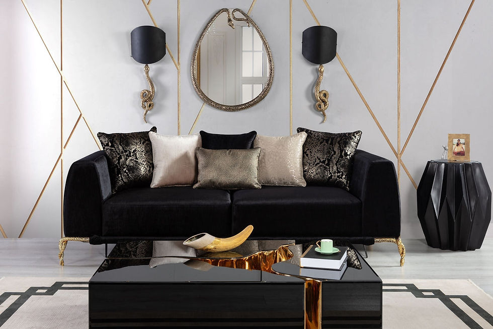Thumbnail: Velvet Sofa & Loveseat Set