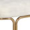 Thumbnail: Fabric & Gold Bench