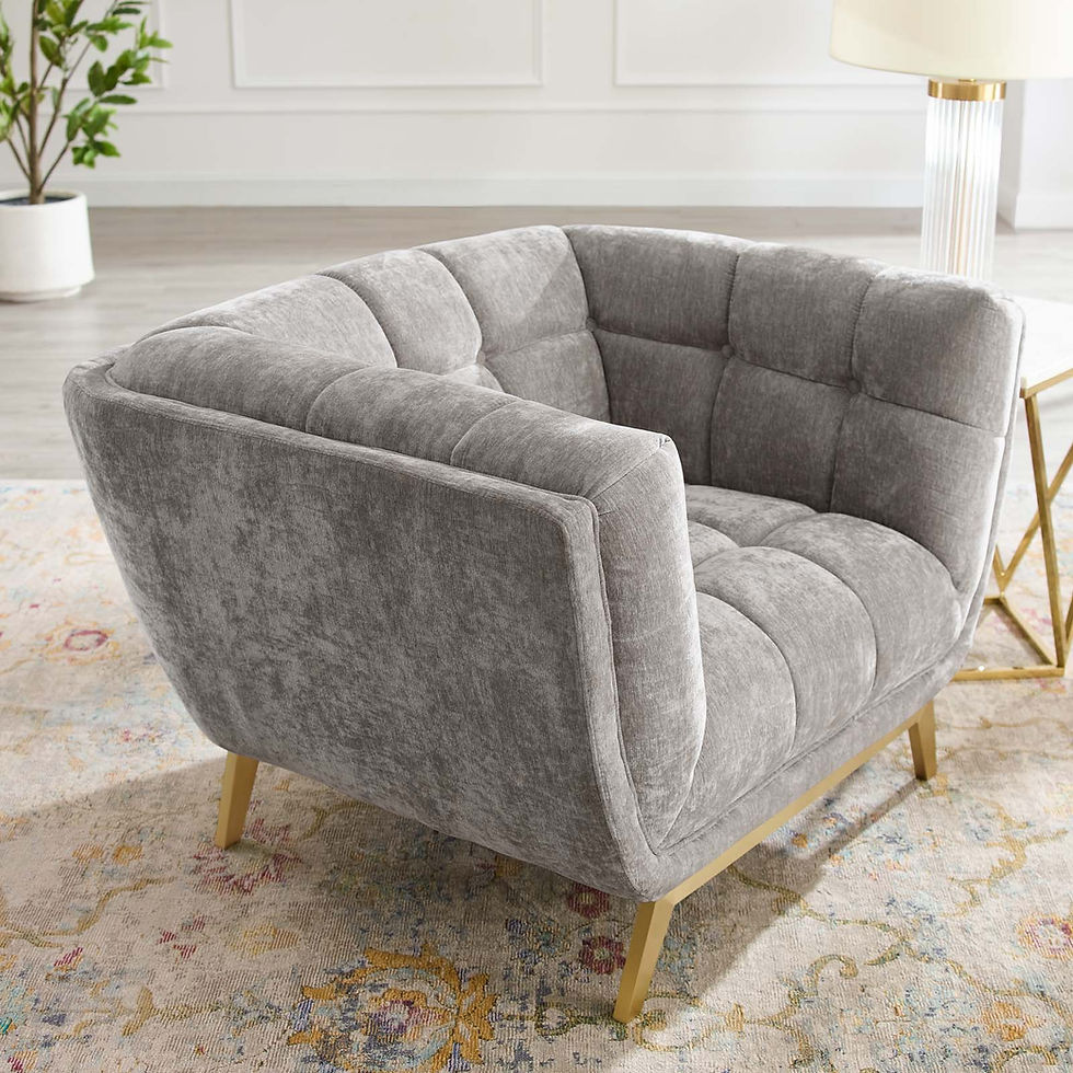 Thumbnail: Crushed Performance Velvet Armchair