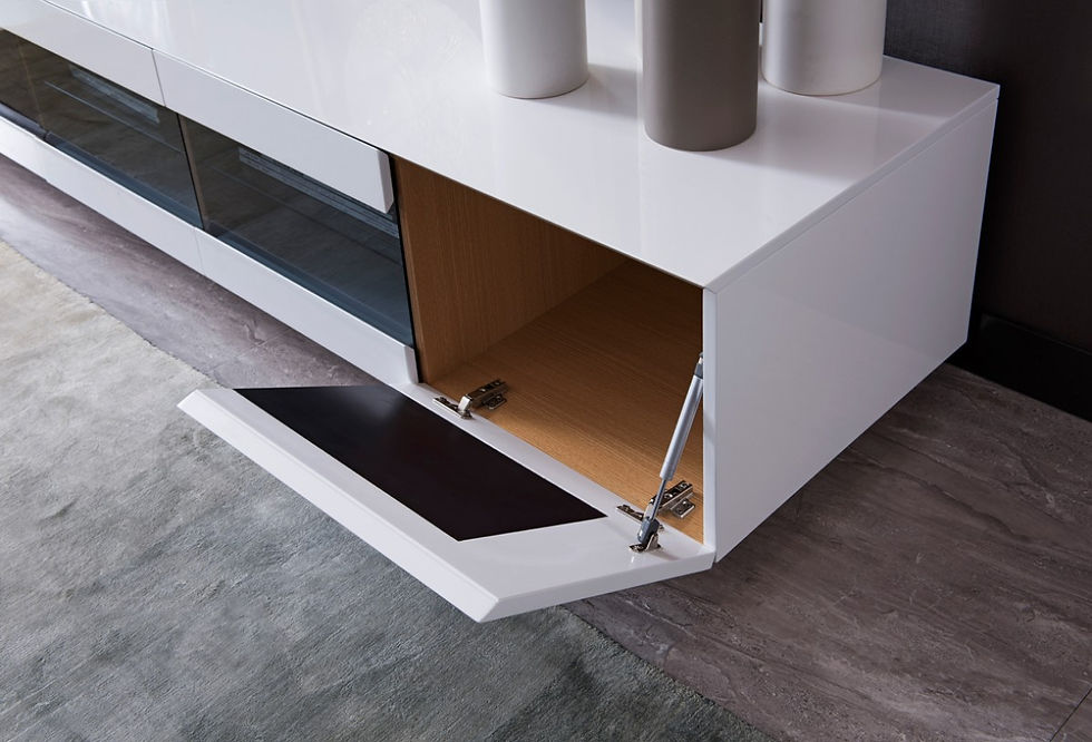 Thumbnail: Modern Small White TV Unit