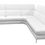 Thumbnail: Italian Contemporary White Leather Right Facing Sectional Sofa