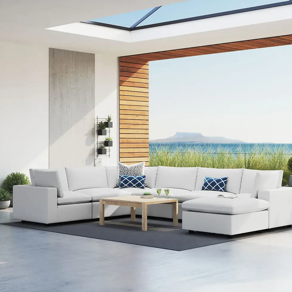 Thumbnail: 7-Piece Sunbrella® Outdoor Patio Sectional Sofa