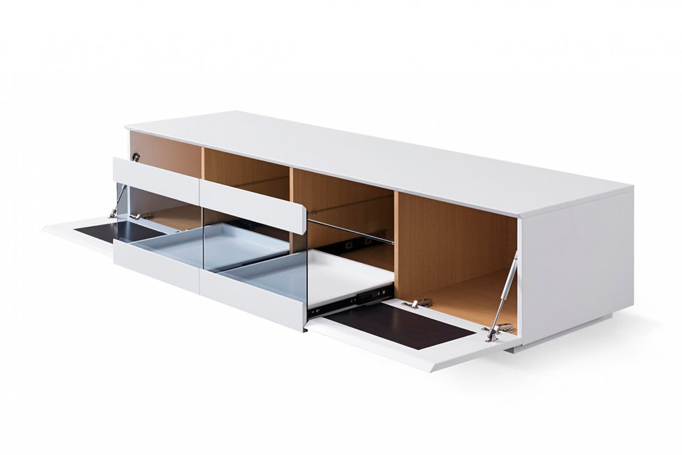 Thumbnail: Modern Small White TV Unit