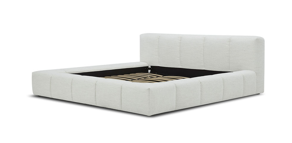 Thumbnail: Cream Fabric Bed