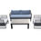 Thumbnail: Outdoor Grey & Black Sofa Set