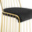 Thumbnail: Gold Stainless Steel Performance Velvet Dining Chair